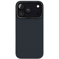 Чехол защитный VLP Kevlar Case с MagSafe для iPhone 18 Pro Max (Dark Blue)
