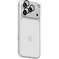 Защитное стекло для камер uBear Extreme Clear Full Cover Lens shield для iPhone 18 Pro (Black)